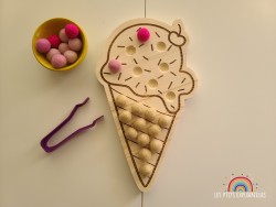 Glace à encoches