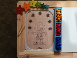 Plaque grand bac : Le clown...