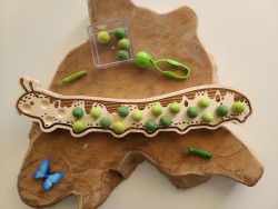 Chenille à encoches