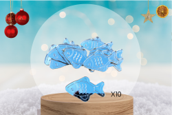 LOT de 10 poissons en PMMA...