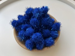 Lot de 50 pompons bleus...