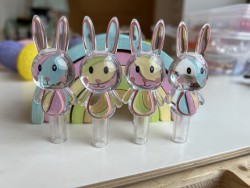 Lot de 4 lapins géant à...