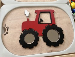 Le tracteur en couleur :...