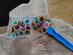 Lot de 100 jetons métalliques